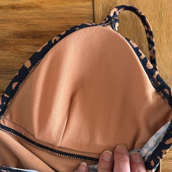 Hardly Worn! Kona Sol Cheetah Print Tankini Bathing Suit Swim Top Size Medium - Picture 9 of 10